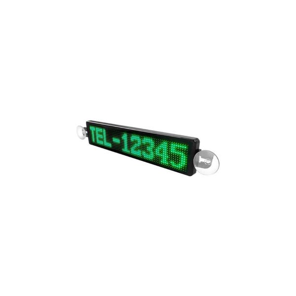 AUTOMAX izumi Electric Bulletin Board (Green) LED Small USB 5V Cigarette Lighter Socket, 12 V, 24 V, Flowing Letters, Glowing Signs, Multilingual Support, Multi-functional, Message Board, Indicator