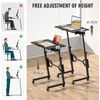 Portable Treadmill Desk, Adjustable Height, Wheeled, Compatible with Treadmill, 