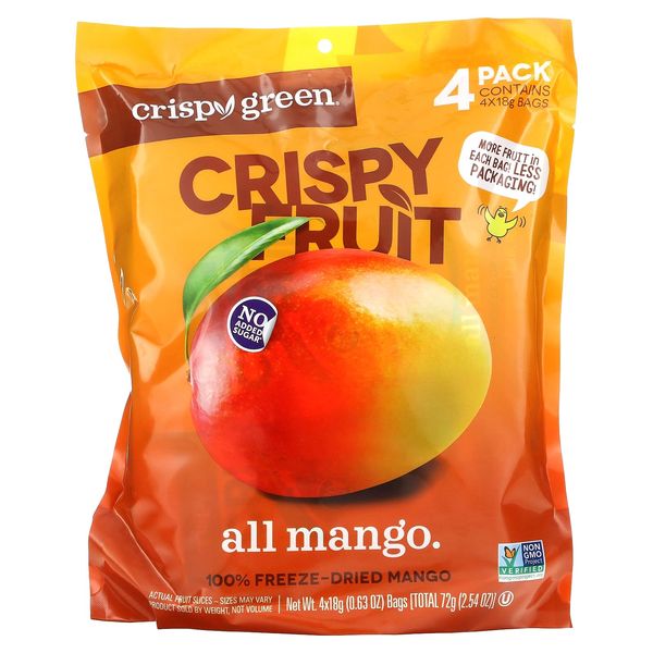 CRISPY GREEN Freeze Dried Mango, 2.54 OZ