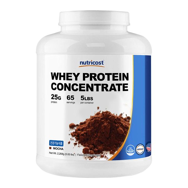 Nutricost Whey Protein Whey WPC Health Supplement Mocha, 2268g, 1 Pack