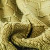 BOURINA Textured Solid Soft Sofa Throw Couch Cover Knitted Decorative Blanket,Olive Green, 127x152cm
