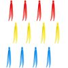 12 Count Plastic Tweezers for Kids,Science Nature Observation Tools for Students Spring Outing (Yellow Blue and Red)