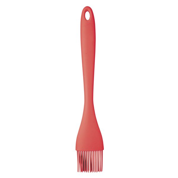 KitchenCraft Colourworks Silicone Basting/Pastry Brush, 26 cm - Red