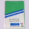 A5 Emerald Green Craft Card - 50 Sheets, 160gsm Coloured Printer Card