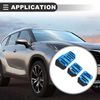 Motoforti Universal Pedal Pad Set, Plastic & Metal, Blue, 1 Set
