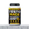 TESTO Rage Pre-Workout Capsules, Boosts Energy, Focus, Endurance, 60 Capsules