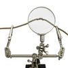 Third Hand Soldering Solder Iron Stand Holder Magnifier Helping Station Tool