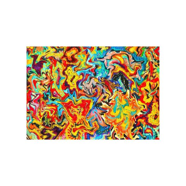 Wee Blue Coo Trippy Psychedelic Wall Art Wall Art Print
