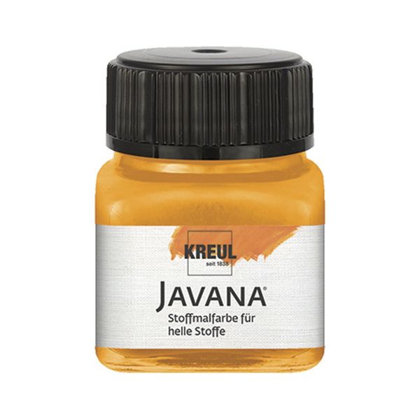 KREUL 90940 Textilfarbe, transparent, Hellorange, 20 ml, Javana Tex