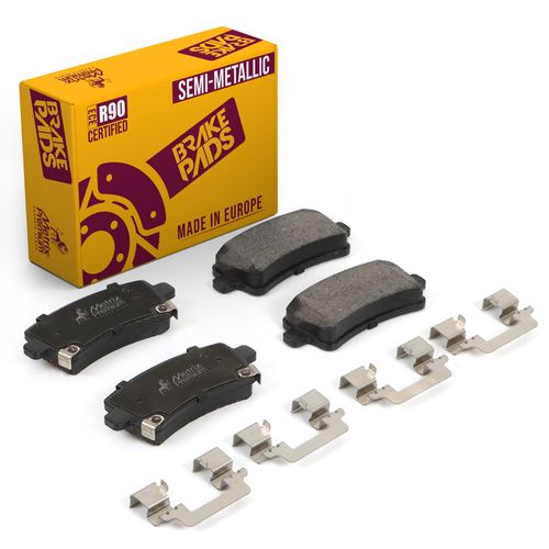Metrix Premium Chassis Parts - Rear Semi-Metallic Disc Brake Pad Set D1430 Fits Buick LaCrosse, Regal, Cadillac XTS, Impala, Malibu, Malibu Limited, Saab 9-5, Made in Europe