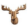 DEER STAG HEAD PLAIN MDF DIY GIFT ART CHILDRENS