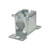 Mercury Pressed Facia Mast Bracket with Clamp, grey