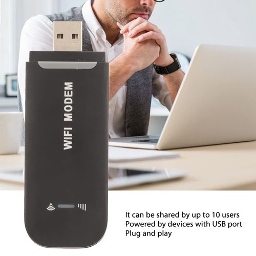 Mobile WiFi Hotspot, USB Portable 4G LTE WiFi Router with SIM Card Slot, Travel Router Support B1/B3/B5 for Phone PC Tablet Laptop