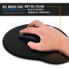 Generic Mouse Mat Computer Mice PadComfort WristRest Support for PCs Laptop (Black)