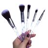 Crystal Transparent Handle Kabuki Powder Foundation makeup Brushes 