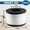 BS-03 True HEPA Filter Replacement For Partu BS-03 Air Purifier 2 Pack