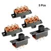 sourcing map 5Pcs 6mm Vertical Slide Switch DPDT 6 Terminals PCB Panel Latching