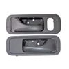 PT Auto Warehouse HO-2602A-FP - Interior Inner Inside Door Handle, Black - Front Left/Right Pair