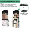 SumDirect Black Double Sided Hanging Gift Wrap Organizer, Wrapping Paper Gift Bag Storage