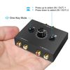 R/L Stereo Audio Switch Audio Switcher AB Switcher Passive Speaker Manual Selector Splitter Box Audio Sharing