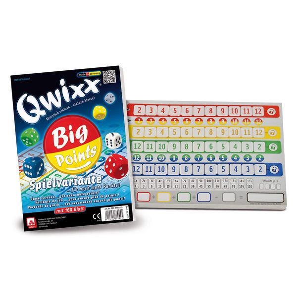 NSV - 4039 - QWIXX - Big Points - additional blocs (set of 2) - dice game