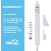 Wright Products White Standard Duty Pneumatic Door Closer Adjustable Speed