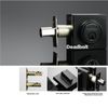 Front Door Lock Set,Keyed Alike Door Handle with Single Cylinder Deadbolt,Black