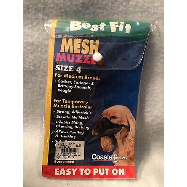 Mesh Dog Muzzle size 4 for medium breeds