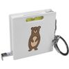 Azeeda 'Cute Brown Bear' Keyring Tape Measure/Spirit Level Tool (KM00037374)