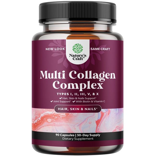 Advanced Multi Collagen Complex - Biotin and Collagen Supplement