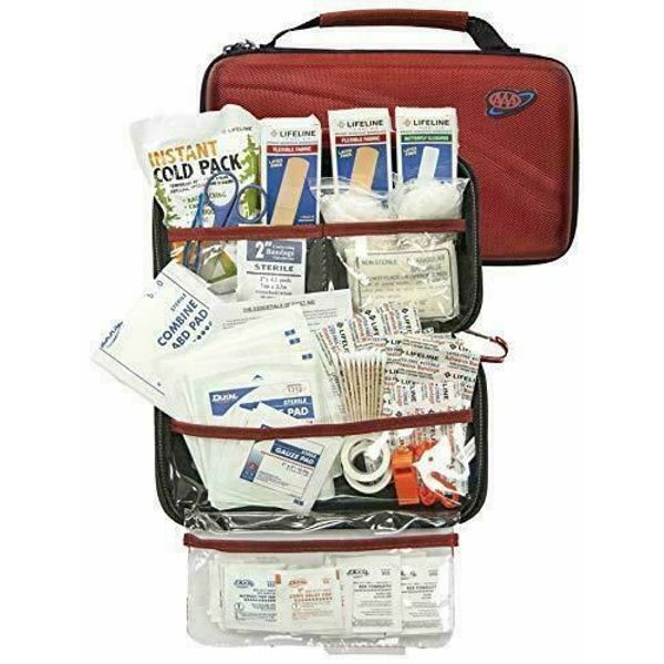 AAA First Aid Kit 121 Pcs / Auto Safety Home Office Dorm Road Trip Emergency