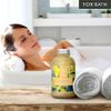 Sea Salt Vanilla 21.16 Oz - w/Vanilla & Cinnamon Essential Oils - Natural Bath Sea Salts - Best for Bath - Good Sleep - Relaxing - Body Care - Beauty