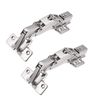 uxcell 175 Degree Hinges Face Frame Soft Closing Hydraulic Concealed Cabinet Hinge,2 Pcs (Half Overlay)