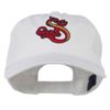 Oriental Dragon Embroidered Washed Cap - White OSFM