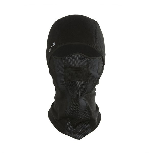 Chaos -CTR Tempest Multi Tasker Pro Micro Fleece Balaclava with Windproof Face Mask, Black, Small/Medium