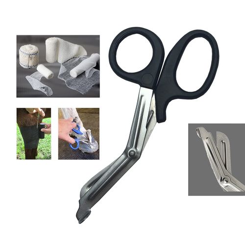 SPIRE Tuff Cut Bandage Scissor,Nursing Shears, Emergency, Household Scissor, Military-Grade Scissors Shears 7"