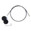 Prym Black Round Metal Plastic Knitting Needle 60cm