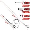 24 FT Gutter Cleaning Tools from The Ground - Telescoping Pressure Washer Wan...