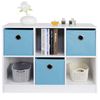 6 Cube Storage Organizer with Storage Bins Multi-function for Office Home