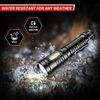 1x Axefury Rechargeable Magnetic Flashlight 1300 Lumens Tactical LED Flashlight