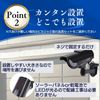 Dummy Security Camera [Supervised by Security Equipment Workers] Solar LED 5 Languages Support Security Sticker Waterproof Dummy Camera Surveillance Camera [Security Brand Pikajake] (Black)