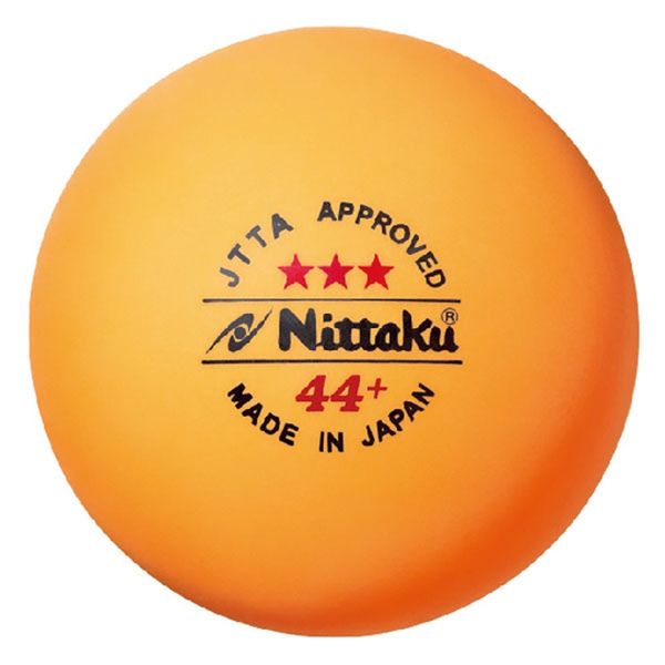 Nittaku NB-1010 Table Tennis Balls, Certified Balls, Large Balls, 44 Pro, 3 Stars, Pack of 3