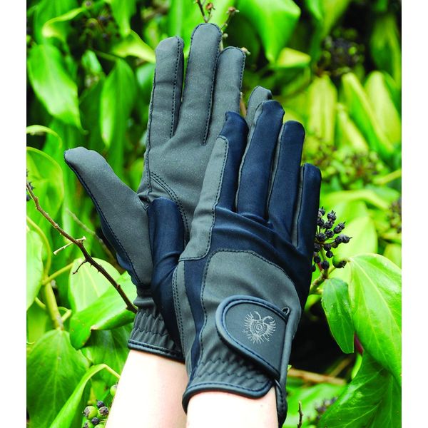 Rhinegold Elite Stretch Competition Glove, Medium, Black