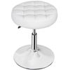 Round Vanity Stool Chair Adjustable 360°Swivel Makeup Ottoman Stool for Bedroom