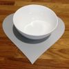 Heart Placemat Set - Matt Latte 4 Placemats Standard 28cm
