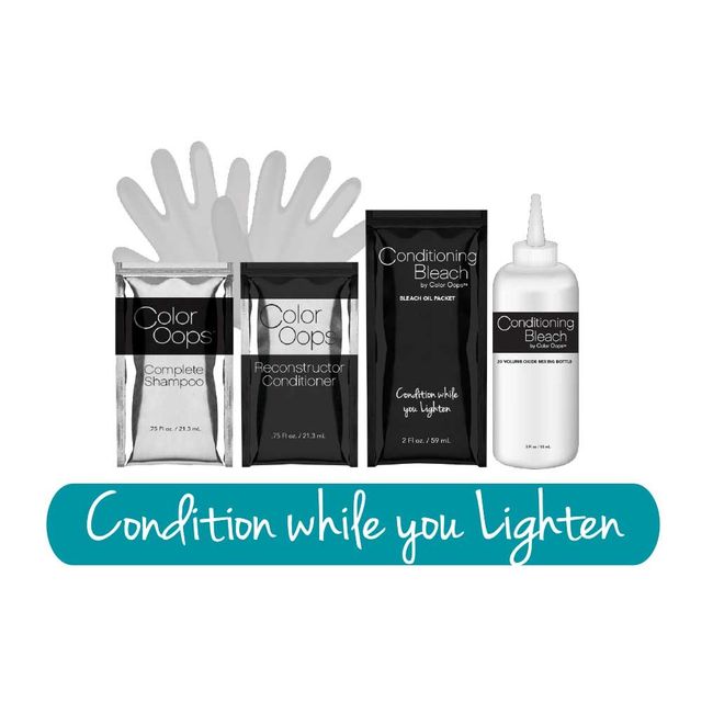  Color Oops Conditioning Bleach w/Coconut Oil Kit : Beauty &  Personal Care