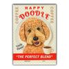Retro Pets Happy Doodle Coffee Fridge Magnet