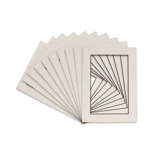 12x16 Mat for 8x10 Picture - White Mat with Black Core Picture Matboard for Frames Measuring 12 x 16 Inches - Bevel Cut Matte to Display Art Measuring 8 x 10 Inches - Acid Free ONE MAT