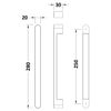 Hudson Reed Chrome 250mm Apex Single Handle - HAN1204AA