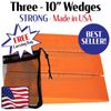 3 - 10" USA HARD logging Felling Bucking Tree Forestry Falling Spiked Wedges